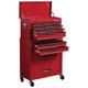 Hilka Heavy Duty 8 Drawer Tool Chest Cabinet Combo Garage Workshop Red Steel Pro