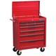 Hilka Heavy Duty 8 Drawer Tool Trolley Lid Garage Workshop Red Steel Cabinet Pro