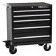 Hilka Professional 5 Drawer Rollaway Tool Cabinet Pmt110 Garage Workshop Black