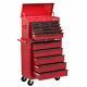 Hilka Steel Rolling Tool Cabinet Red 14-drawer Top Chest Box Garage Storage