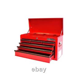 Hilka Tool Box Chest 6 Drawer New Red Steel Metal Tools Storage Cabinet Unit