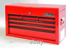 Hilka Tool Box Chest 6 Drawer New Red Steel Metal Tools Storage Cabinet Unit