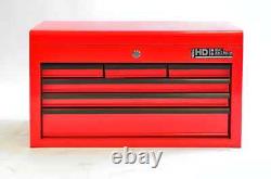Hilka Tool Box Chest 6 Drawer New Red Steel Metal Tools Storage Cabinet Unit