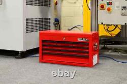 Hilka Tool Box Chest 6 Drawer New Red Steel Metal Tools Storage Cabinet Unit