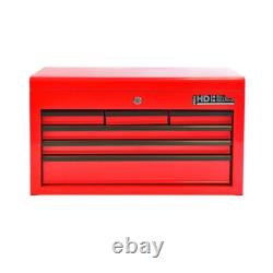 Hilka Tool Box Chest 6 Drawer New Red Steel Metal Tools Storage Cabinet Unit