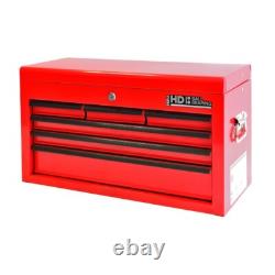 Hilka Tool Box Chest 6 Drawer New Red Steel Metal Tools Storage Cabinet Unit