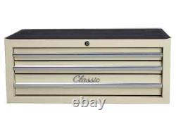 Hilka Tool Chest 3 Drawer Classic Car Cream Storage Cabinet Box Add On Unit