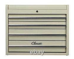 Hilka Tool Chest 4 drawer classic car cream metal tools storage box cabinet