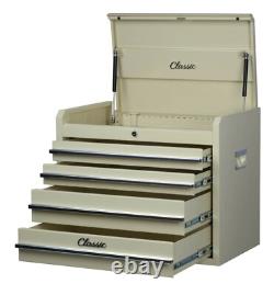 Hilka Tool Chest 4 drawer retro classic car cream beige storage box cabinet