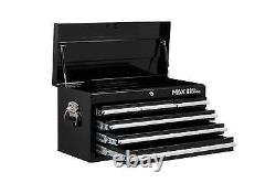 Hilka Tool Chest 6 drawer new black metal garage tools storage cabinet box unit