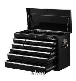 Hilka Tool Chest 9 Drawer Black Steel Metal Storage Box Toolbox Cabinet Unit