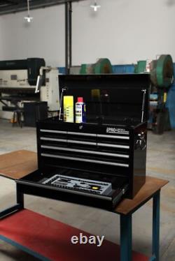 Hilka Tool Chest 9 drawer black steel metal tools storage box toolbox cabinet