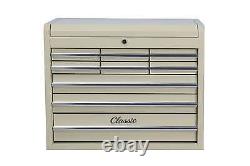 Hilka Tool Chest 9 drawer metal classic car cream beige storage box cabinet unit