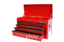Hilka Tool Chest Box 6 Drawer Red Metal Garage Tools Storage Cabinet G208C6BBS