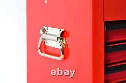 Hilka Tool Chest Box 9 Drawer Red Steel Metal Garage Tools Storage Cabinet Unit