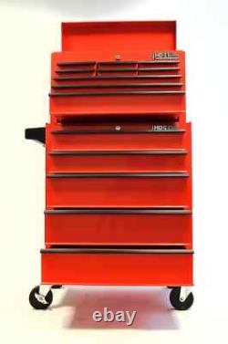 Hilka Tool Chest Trolley 14 drawer red metal storage roll cabinet wheels box cab