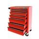 Hilka Tool Chest Trolley 7 Drawer Portable Red Metal Storage Roll Cabinet Box