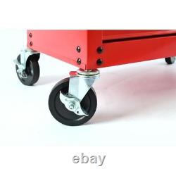 Hilka Tool Chest Trolley 7 Drawer Portable Red Metal Storage Roll Cabinet Box