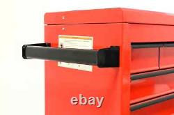 Hilka Tool Chest Trolley 8 drawer red metal storage roll cabinet wheels box cab