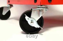 Hilka Tool Chest Trolley 8 drawer red metal storage roll cabinet wheels box cab