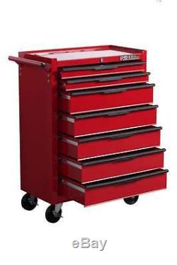 Hilka Tool Chest Trolley New 19 Drawer Red Mobile Cabinet Rollcab Unit Cart Box