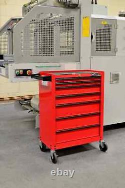 Hilka Tool Chest Trolley red metal steel storage roller roll cabinet box cab