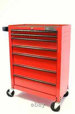 Hilka Tool Chest Trolley red metal steel storage roller roll cabinet box cab