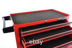 Hilka Tool Chest Trolley red metal steel storage roller roll cabinet box cab