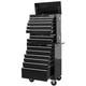 Hilka Tool Storage Chest Trolley Set 17 Drawer Black Metal Roll Cabinet Box Unit