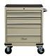 Hilka Tool Trolley Chest 4 Drawer Classic Car Cream Storage Rollcab Cabinet Box