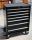 Hilka Tool Trolley Chest 7 Drawer Black Metal Roll Cabinet Garage Storage Unit