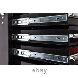 Hilka Tool Trolley Chest 7 Drawer Black Metal Roll Cabinet Garage Storage Unit Hilka Tool Trolley Chest 7 Drawer Black Metal Roll Cabinet Garage Storage Unit