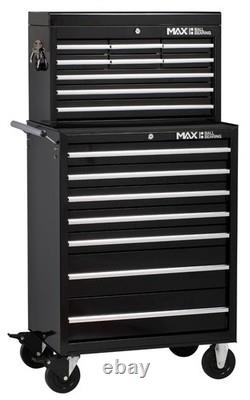 Hilka Tool Trolley Chest Cabinet professional 16 drawer black storage roll cab