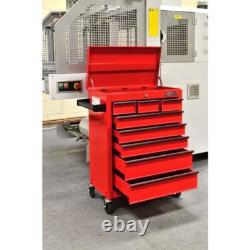 Hilka tool storage trolley chest roll cabinet with 153 piece eva foam tool kit