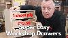 How To Make Easy Workshop Drawers From 1 Sheet Of Plywood With Basic Tools Free Cutting List