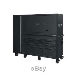 Husky 10 Drawer Tool Chest Cabinet Combo Mobile Storage Matte Black 80 In 3 Pcs