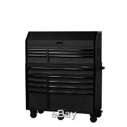 Husky 5 Drawer Tool Chest Cabinet Combo Storage Garage Industrial Textured Black