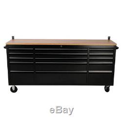 INDUSTRIAL 15 Draws Tool Box Chest Secure Cabinet Drawer Mobile Workbench 72inch
