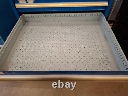 Industrial 8 Drawer Steel Tool Storage Cabinet Engineers Workshop Drawers Blue
