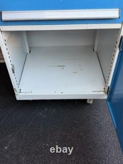 Industrial Metal Storage Cabinet Tool Chest 2 Drawers, Lockable Cupboard