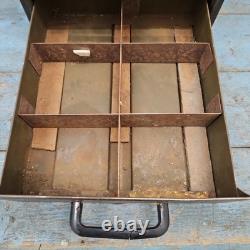 Industrial Vintage Five Drawer Steel Tool Cabinet Heavy Duty 1950s
