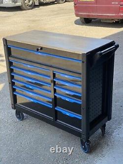 Jumbo Tool Chest Trolley Roller Cabinet With 10 Drawers Full Of Tools & Storage