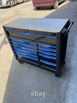 Jumbo Tool Chest Trolley Roller Cabinet With 10 Drawers Full Of Tools & Storage