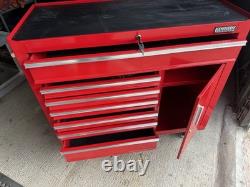 Kennedy Classic Extra Wide Red 7 Drawer Tool Cabinet Lockable on Wheels 400kg