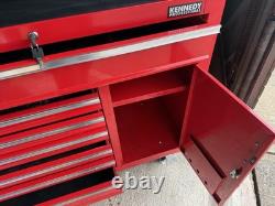 Kennedy Classic Extra Wide Red 7 Drawer Tool Cabinet Lockable on Wheels 400kg