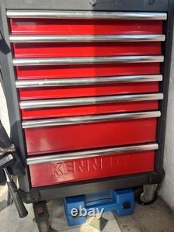 Kennedy Tool Box 7 Drawer Storage Tool Cabinet with Wheels