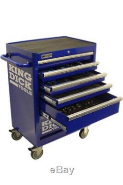 King Dick Tools 6 Drawer Roller Cabinet and Modular Metric Tool kit Blue