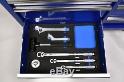 King Dick Tools 6 Drawer Roller Cabinet and Modular Metric Tool kit Blue