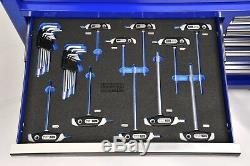 King Dick Tools 6 Drawer Roller Cabinet and Modular Metric Tool kit Blue