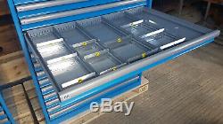 LISTA Blue Cabinet 18 Ball Bearing Heavy Duty Drawers. Perfect Tool Storage